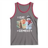 Funny Christmas I Eat Cement Tank Top Snowman Snow Cement Oddly Specific Dank Meme - Wonder Print Shop