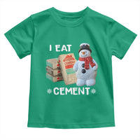 Funny Christmas I Eat Cement Toddler T Shirt Snowman Snow Cement Oddly Specific Dank Meme - Wonder Print Shop