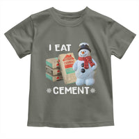 Funny Christmas I Eat Cement Toddler T Shirt Snowman Snow Cement Oddly Specific Dank Meme - Wonder Print Shop