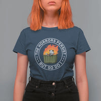 Funny Opossum T Shirt For Women The Horrors Persist But So Do I Lil Dumpster Fire - Wonder Print Shop