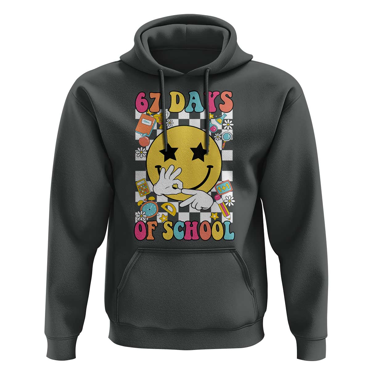 67 Days Of School Hoodie Six Seven Meme Student Teacher - Wonder Print Shop