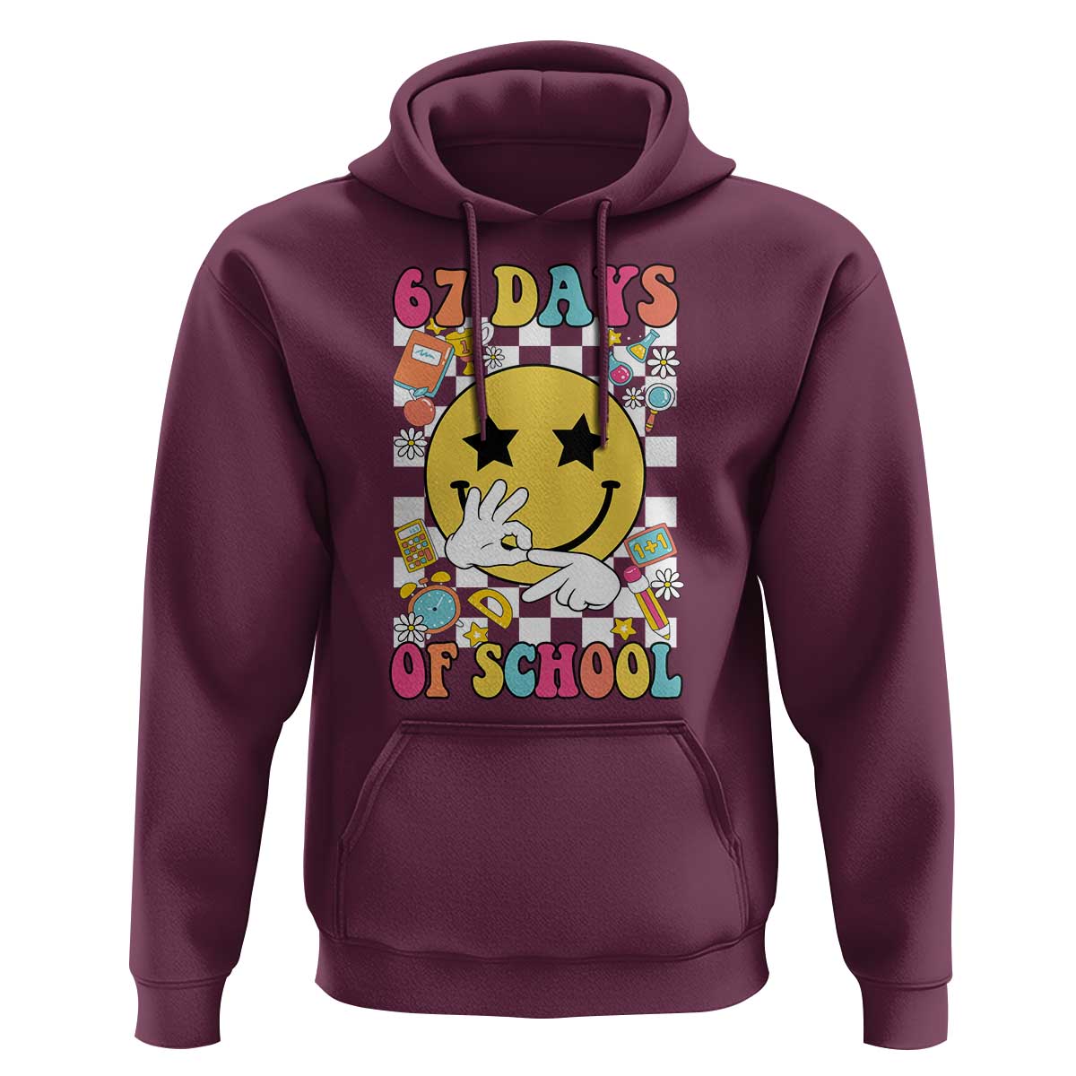 67 Days Of School Hoodie Six Seven Meme Student Teacher - Wonder Print Shop