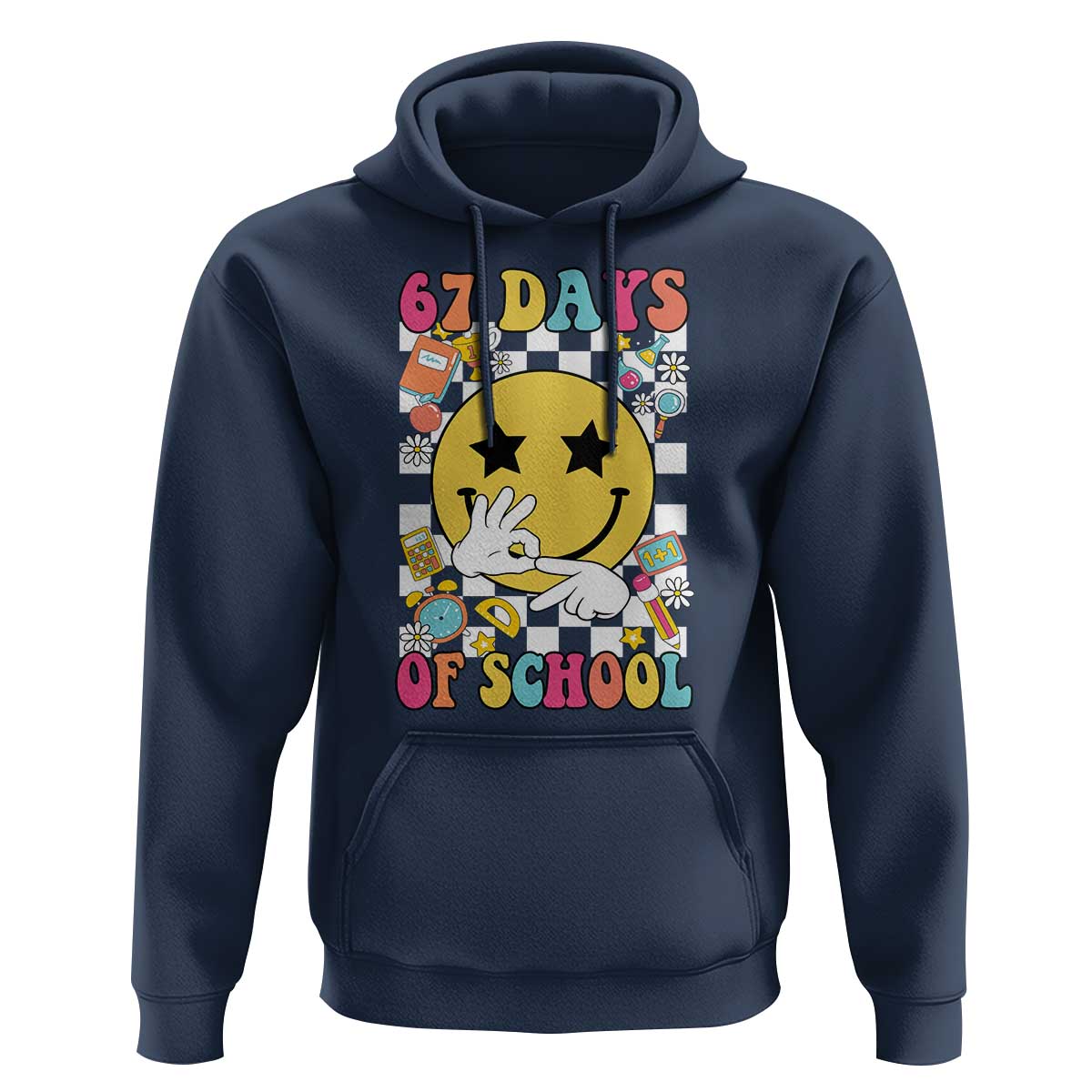 67 Days Of School Hoodie Six Seven Meme Student Teacher - Wonder Print Shop