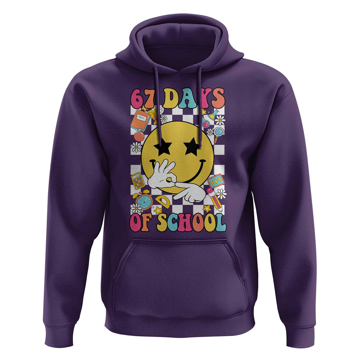 67 Days Of School Hoodie Six Seven Meme Student Teacher - Wonder Print Shop