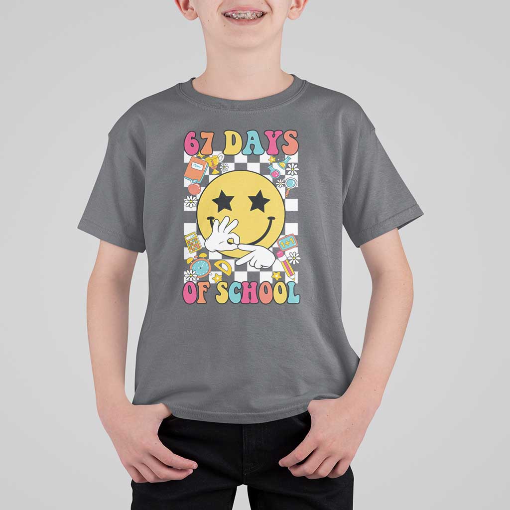 67 Days Of School T Shirt For Kid Six Seven Meme Student Teacher - Wonder Print Shop