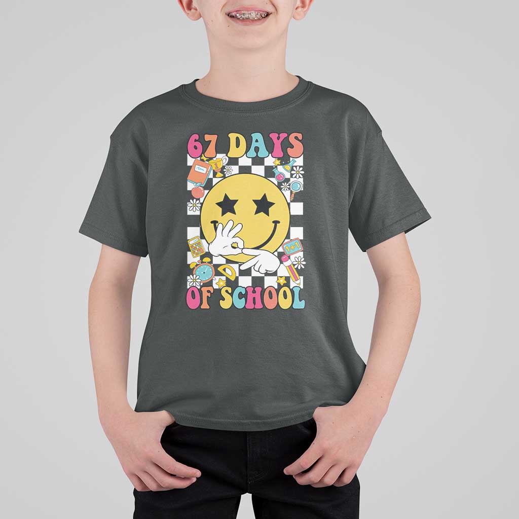 67 Days Of School T Shirt For Kid Six Seven Meme Student Teacher - Wonder Print Shop