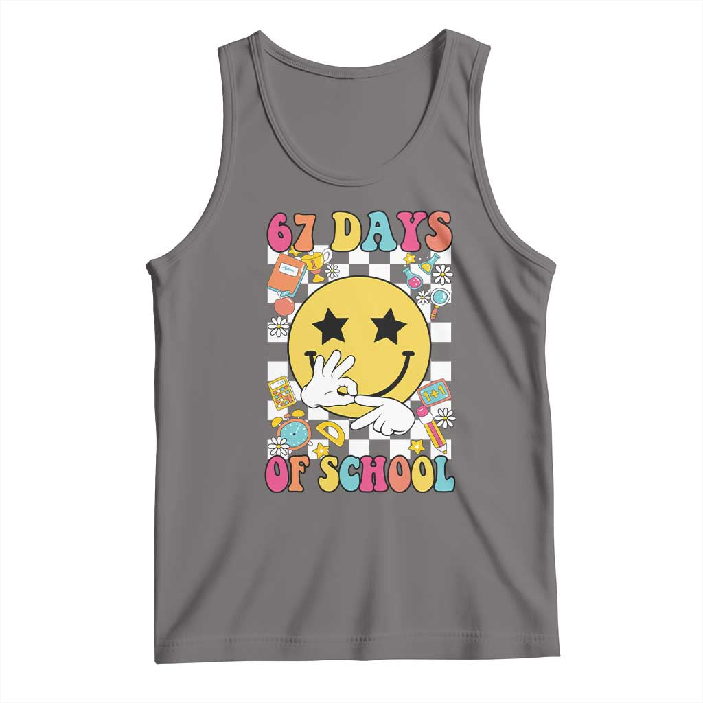 67 Days Of School Tank Top Six Seven Meme Student Teacher - Wonder Print Shop