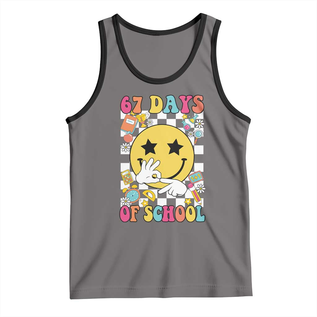 67 Days Of School Tank Top Six Seven Meme Student Teacher - Wonder Print Shop