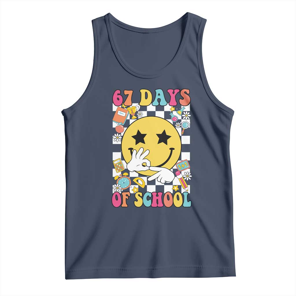 67 Days Of School Tank Top Six Seven Meme Student Teacher - Wonder Print Shop