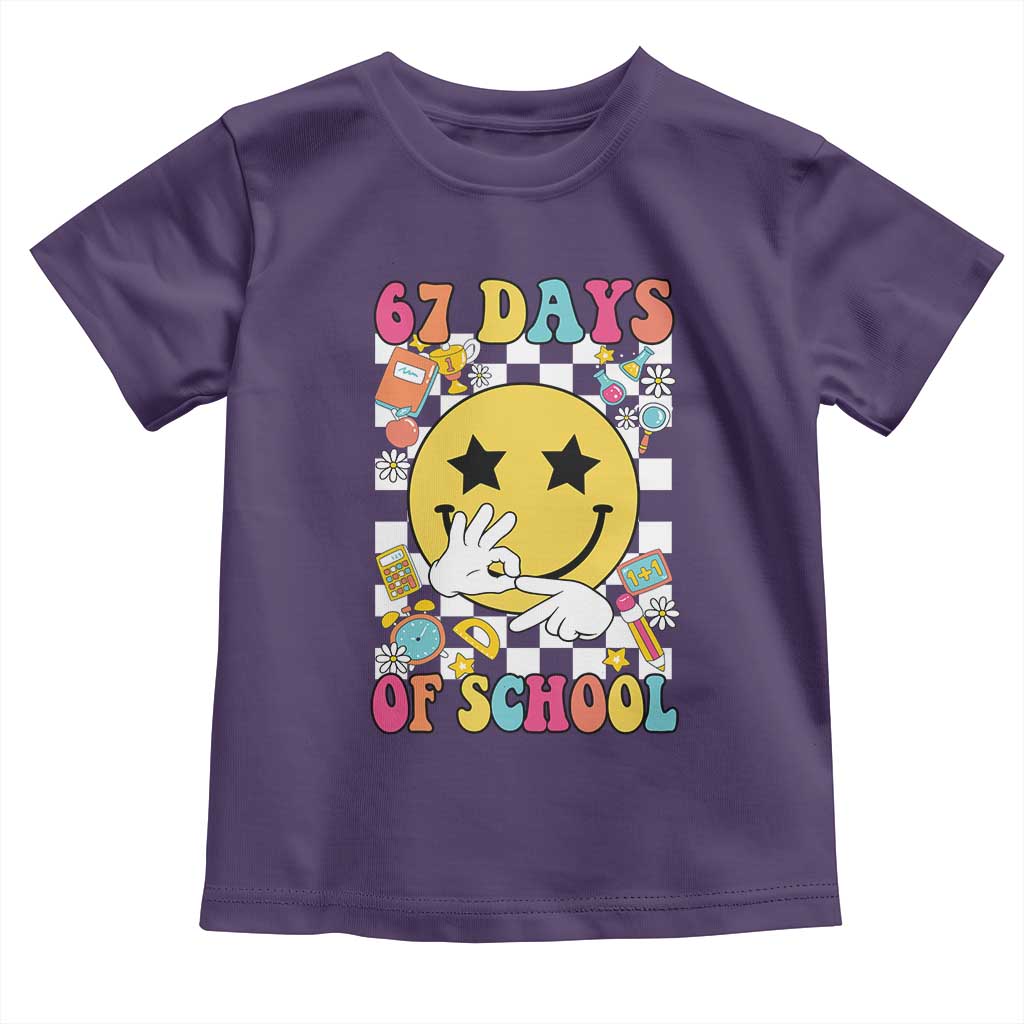67 Days Of School Toddler T Shirt Six Seven Meme Student Teacher - Wonder Print Shop