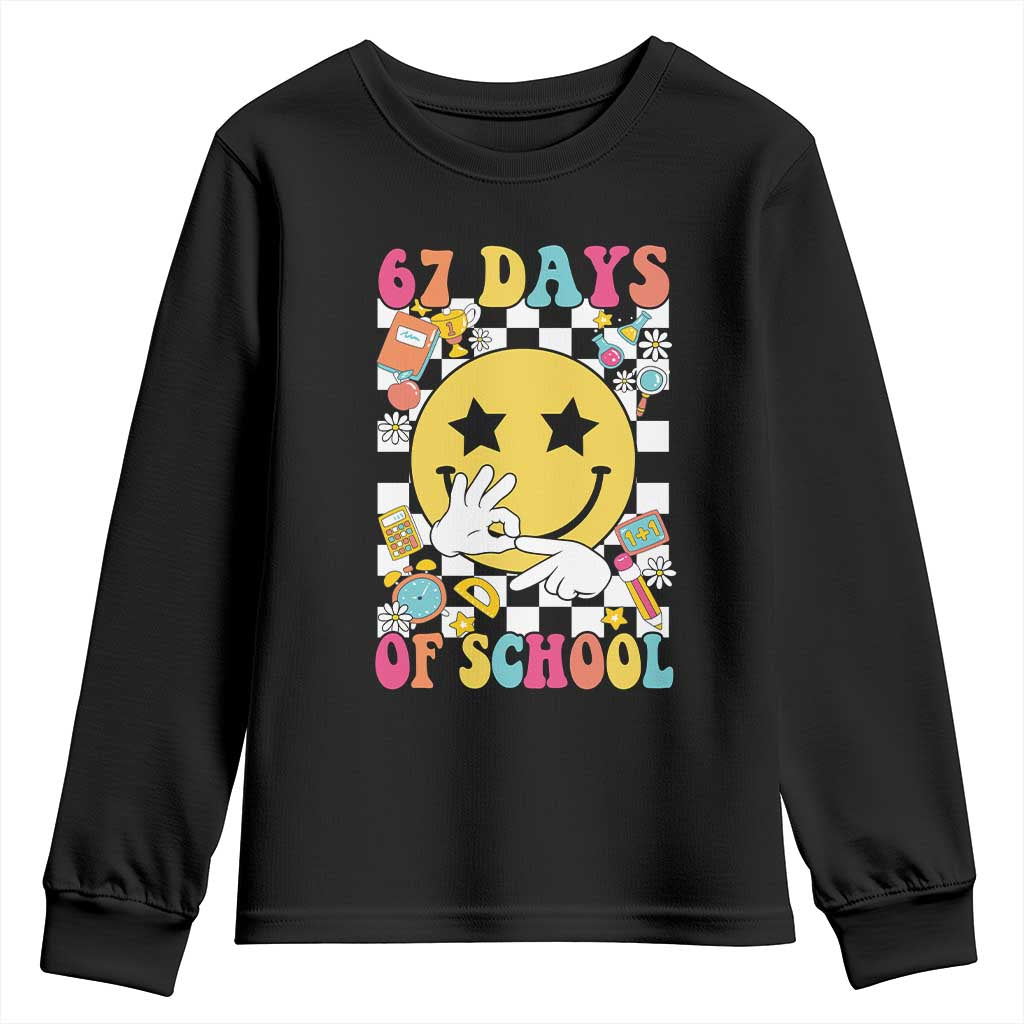 67 Days Of School Youth Sweatshirt Six Seven Meme Student Teacher - Wonder Print Shop