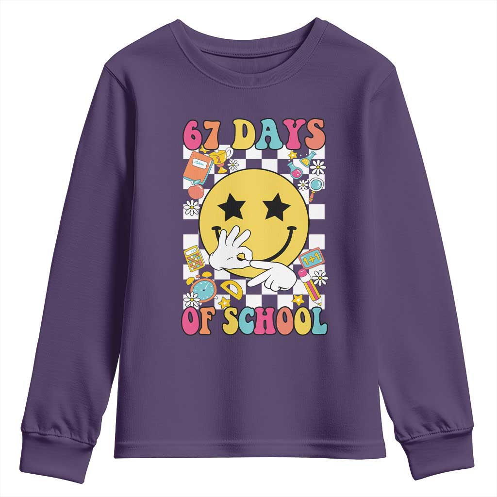 67 Days Of School Youth Sweatshirt Six Seven Meme Student Teacher - Wonder Print Shop