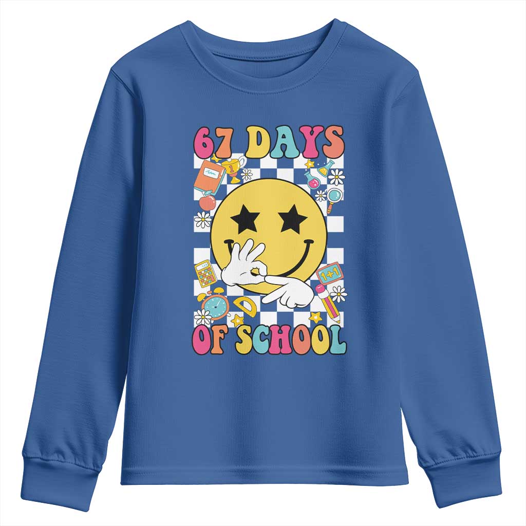 67 Days Of School Youth Sweatshirt Six Seven Meme Student Teacher - Wonder Print Shop
