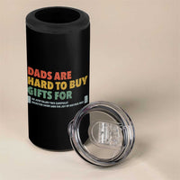 Dads Are Hard To Buy Gifts For 4 in 1 Can Cooler Tumbler Funny Dad Father's Day - Wonder Print Shop