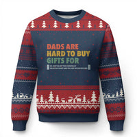 Dads Are Hard To Buy Gifts For Ugly Christmas Sweater Funny Dad Father's Day - Wonder Print Shop