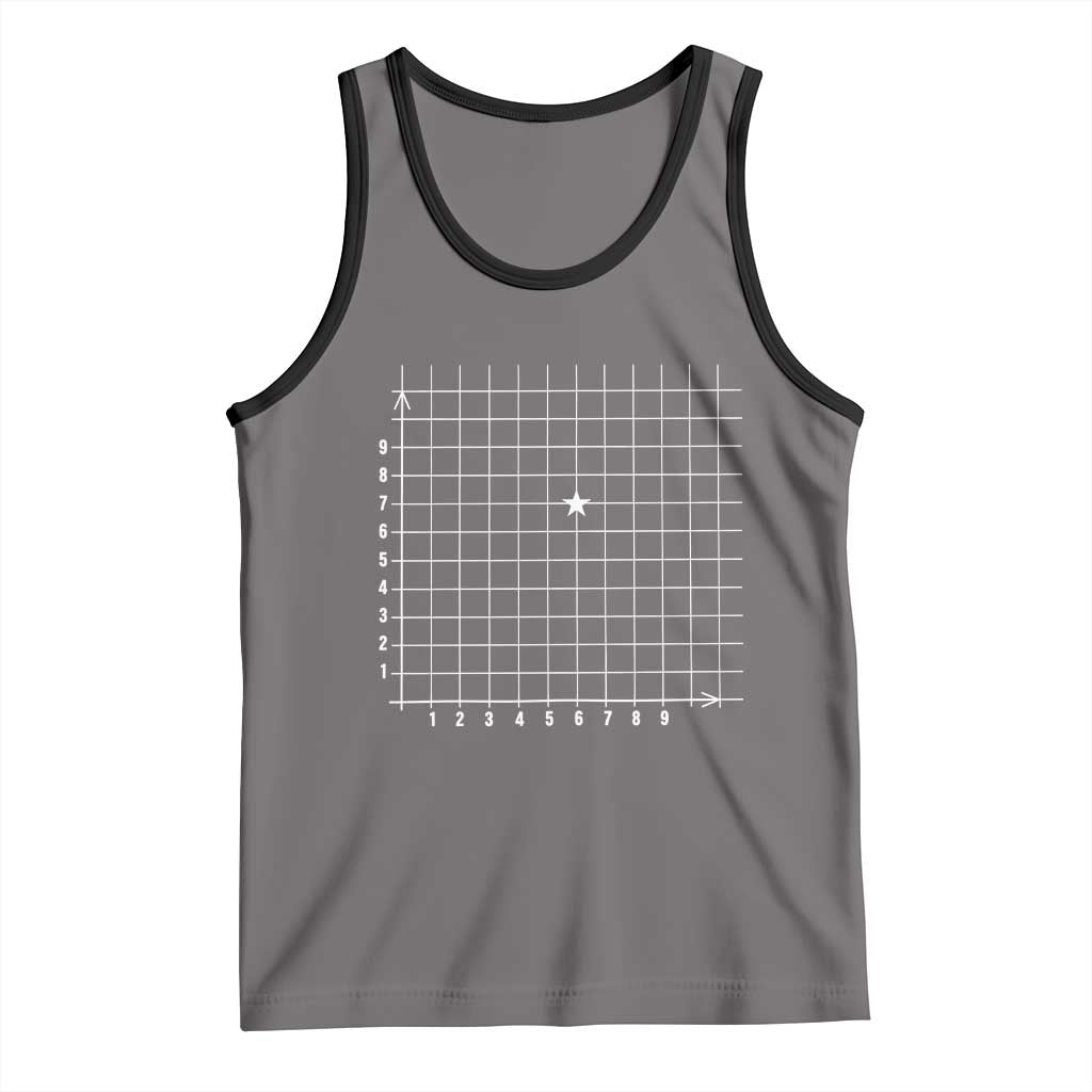 Funny 67 Math Coordinates Tank Top Teacher Student Six Seven Meme - Wonder Print Shop