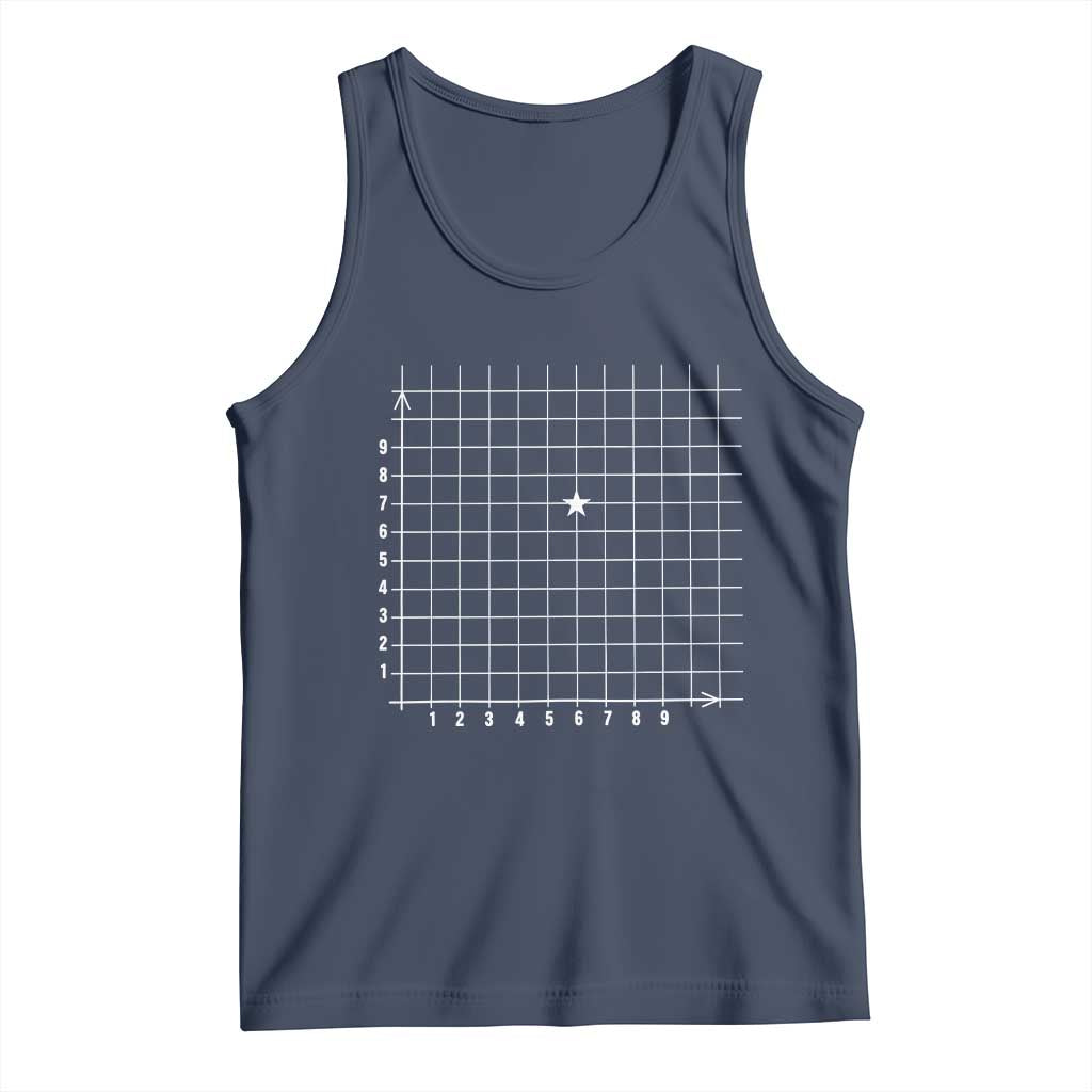 Funny 67 Math Coordinates Tank Top Teacher Student Six Seven Meme - Wonder Print Shop