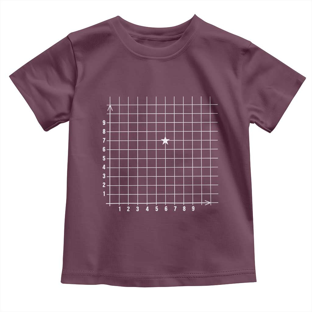 Funny 67 Math Coordinates Toddler T Shirt Teacher Student Six Seven Meme - Wonder Print Shop