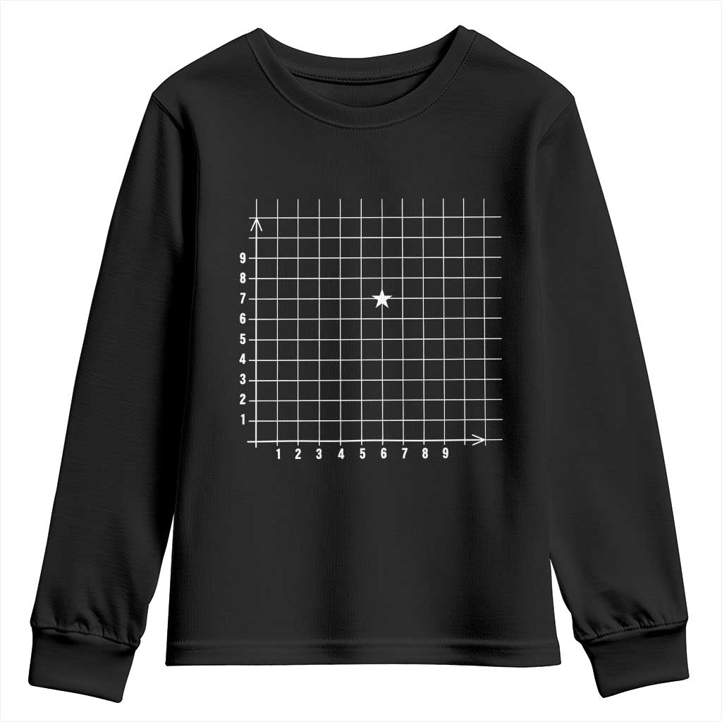 Funny 67 Math Coordinates Youth Sweatshirt Teacher Student Six Seven Meme - Wonder Print Shop