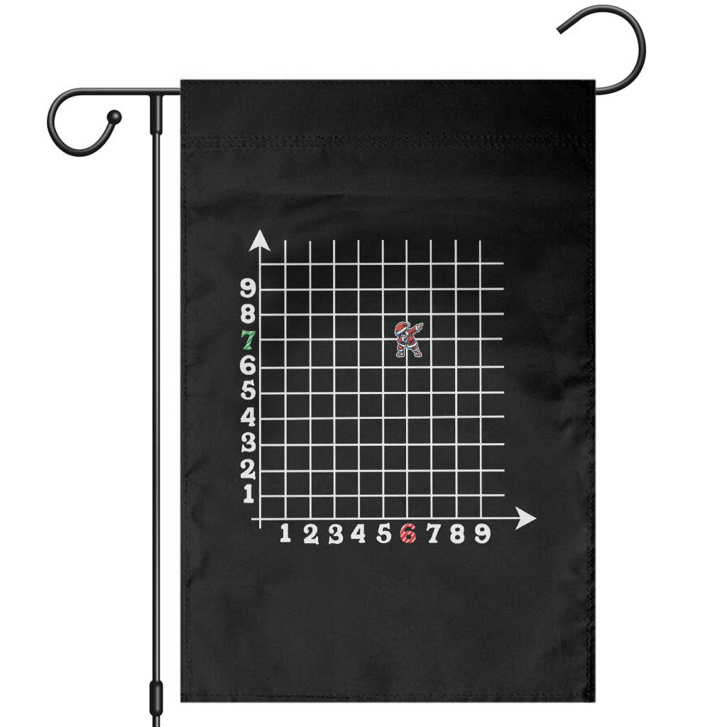 Funny 67 Math Coordinates Christmas Garden Flag Dabbing Santa Teacher Student Six Seven Meme - Wonder Print Shop