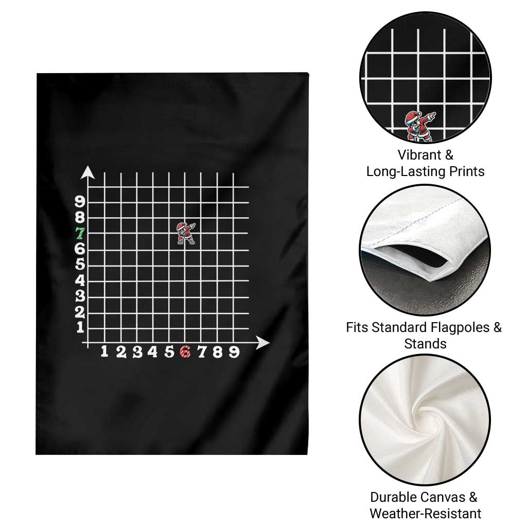 Funny 67 Math Coordinates Christmas Garden Flag Dabbing Santa Teacher Student Six Seven Meme - Wonder Print Shop