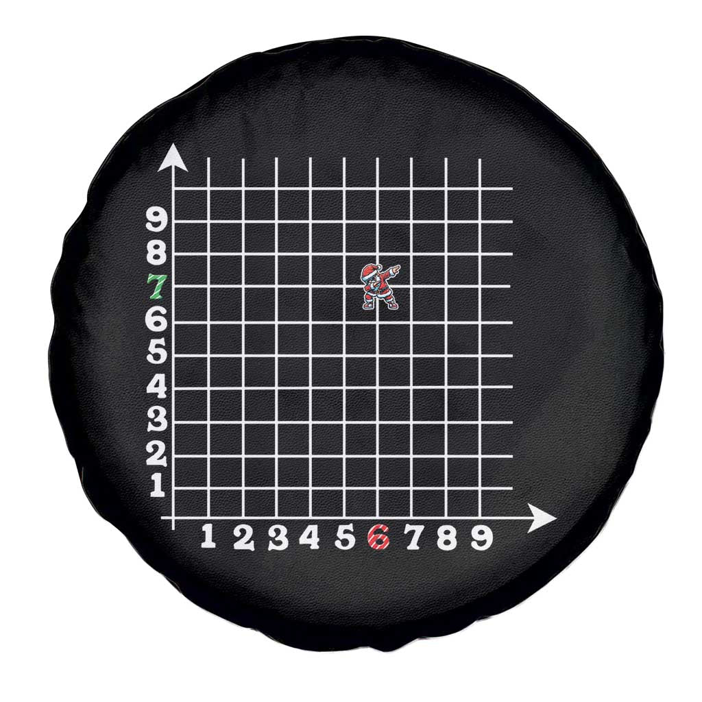 Funny 67 Math Coordinates Christmas Spare Tire Cover Dabbing Santa Teacher Student Six Seven Meme - Wonder Print Shop
