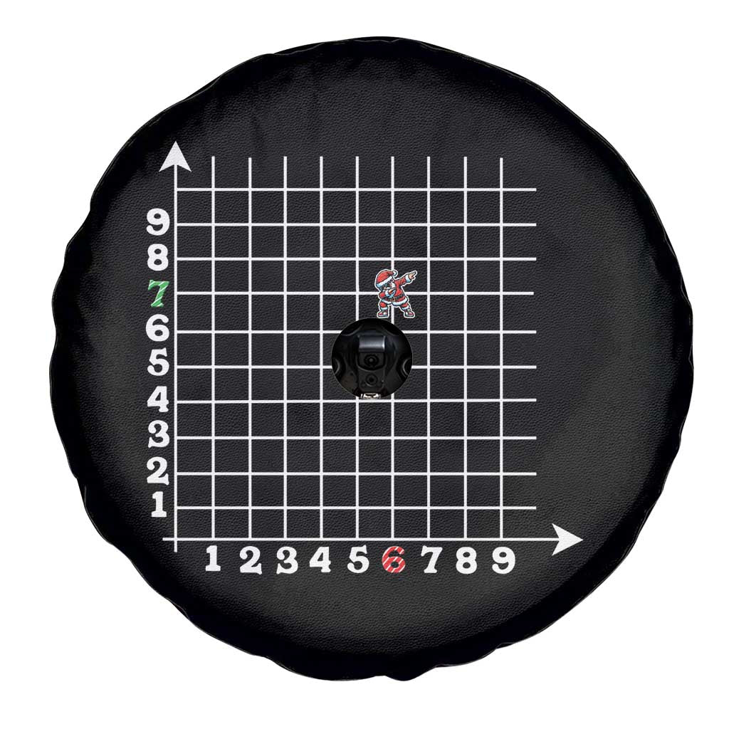 Funny 67 Math Coordinates Christmas Spare Tire Cover Dabbing Santa Teacher Student Six Seven Meme - Wonder Print Shop