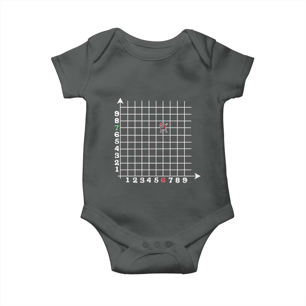 Funny 67 Math Coordinates Christmas Baby Onesie Dabbing Santa Teacher Student Six Seven Meme - Wonder Print Shop