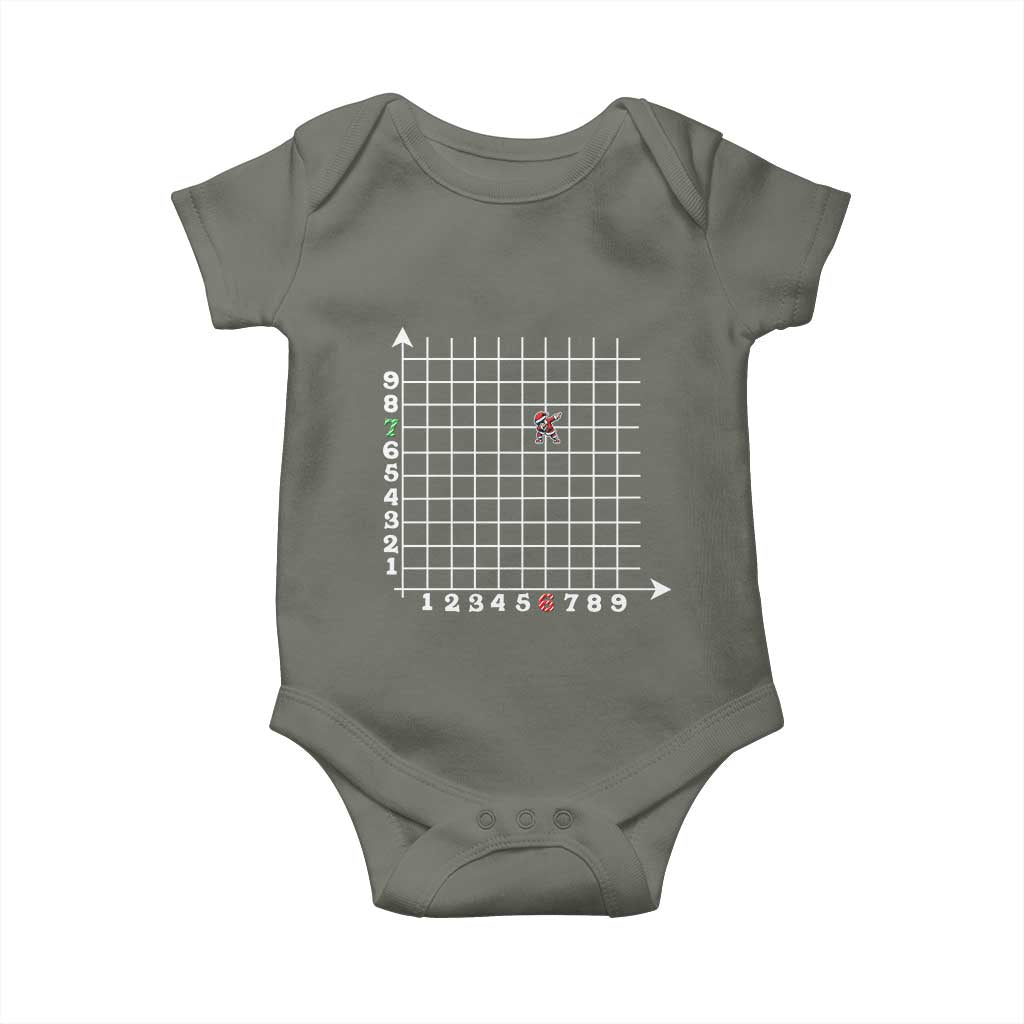 Funny 67 Math Coordinates Christmas Baby Onesie Dabbing Santa Teacher Student Six Seven Meme - Wonder Print Shop