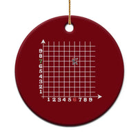 Funny 67 Math Coordinates Christmas Ceramic Ornament Dabbing Santa Teacher Student Six Seven Meme - Wonder Print Shop