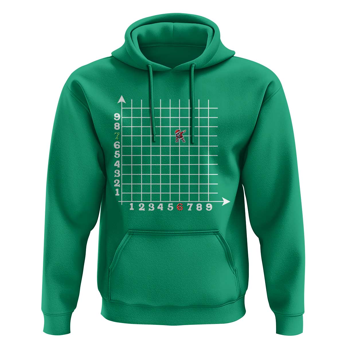 Funny 67 Math Coordinates Christmas Hoodie Dabbing Santa Teacher Student Six Seven Meme - Wonder Print Shop