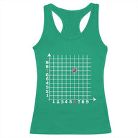 Funny 67 Math Coordinates Christmas Racerback Tank Top Dabbing Santa Teacher Student Six Seven Meme - Wonder Print Shop