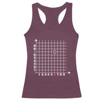 Funny 67 Math Coordinates Christmas Racerback Tank Top Dabbing Santa Teacher Student Six Seven Meme - Wonder Print Shop