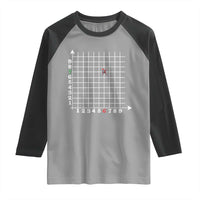 Funny 67 Math Coordinates Christmas Raglan Shirt Dabbing Santa Teacher Student Six Seven Meme - Wonder Print Shop