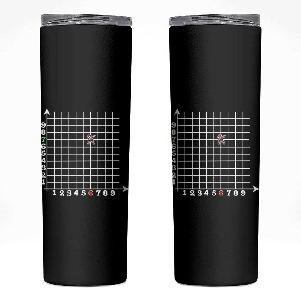 Funny 67 Math Coordinates Christmas Skinny Tumbler Dabbing Santa Teacher Student Six Seven Meme - Wonder Print Shop