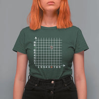 Funny 67 Math Coordinates Christmas T Shirt For Women Dabbing Santa Teacher Student Six Seven Meme - Wonder Print Shop