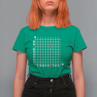 Funny 67 Math Coordinates Christmas T Shirt For Women Dabbing Santa Teacher Student Six Seven Meme - Wonder Print Shop