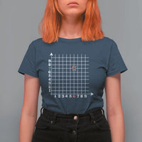 Funny 67 Math Coordinates Christmas T Shirt For Women Dabbing Santa Teacher Student Six Seven Meme - Wonder Print Shop