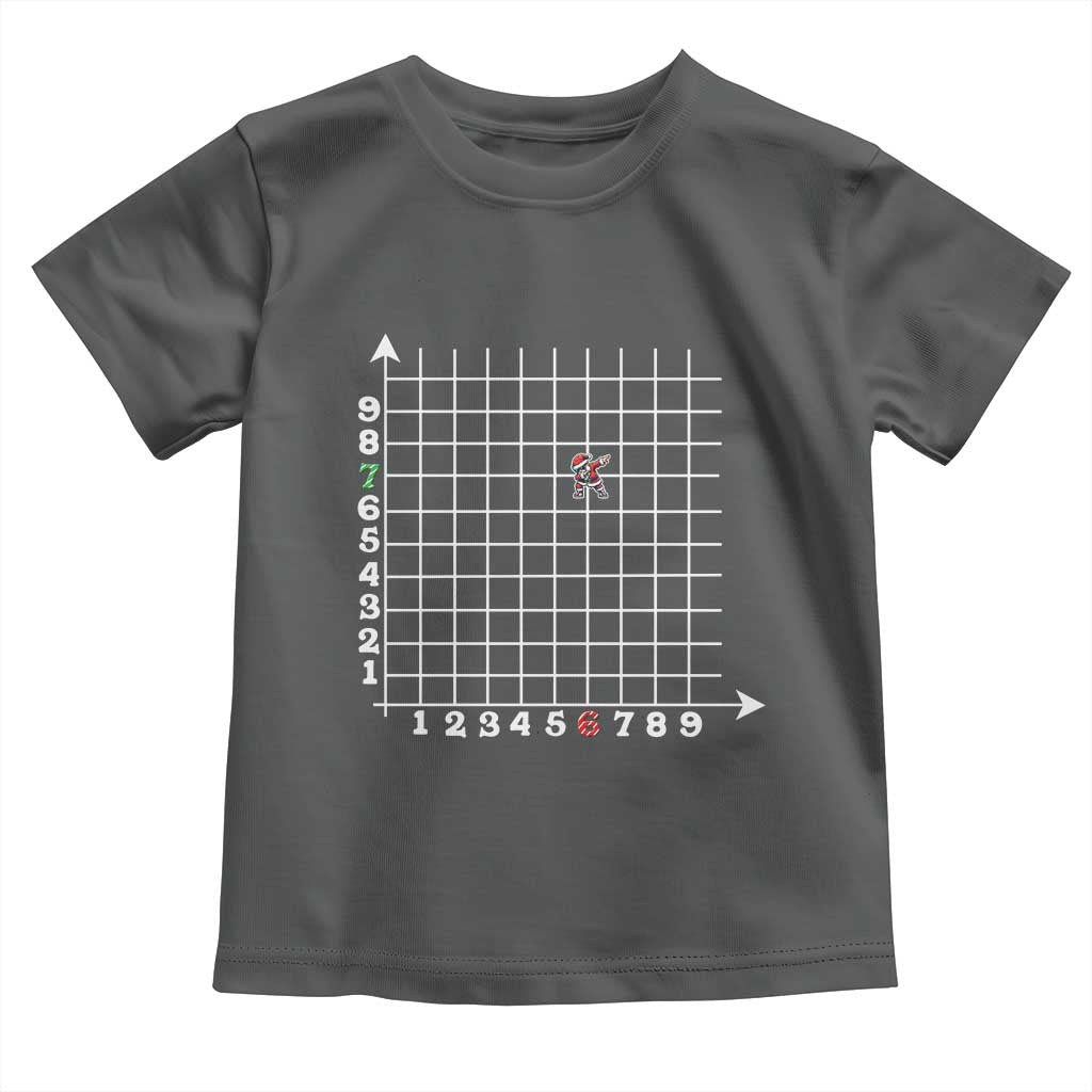 Funny 67 Math Coordinates Christmas Toddler T Shirt Dabbing Santa Teacher Student Six Seven Meme - Wonder Print Shop