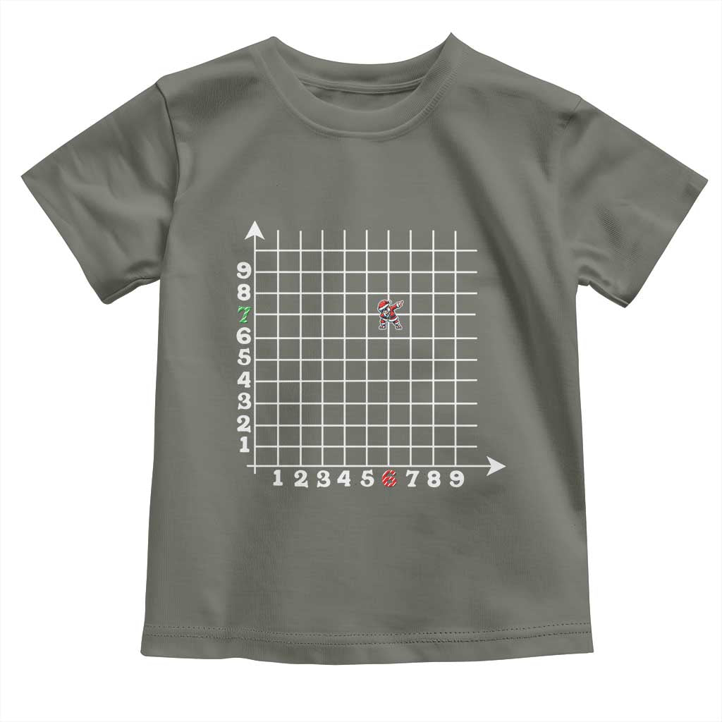 Funny 67 Math Coordinates Christmas Toddler T Shirt Dabbing Santa Teacher Student Six Seven Meme - Wonder Print Shop