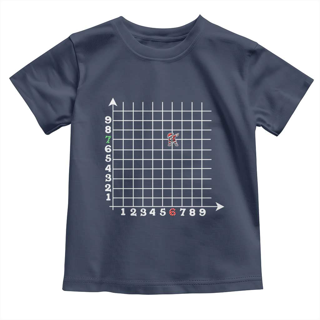 Funny 67 Math Coordinates Christmas Toddler T Shirt Dabbing Santa Teacher Student Six Seven Meme - Wonder Print Shop