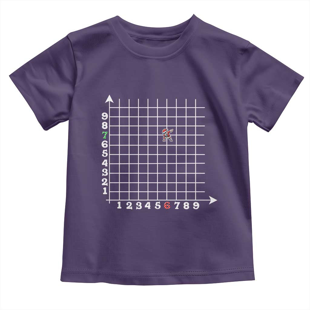 Funny 67 Math Coordinates Christmas Toddler T Shirt Dabbing Santa Teacher Student Six Seven Meme - Wonder Print Shop