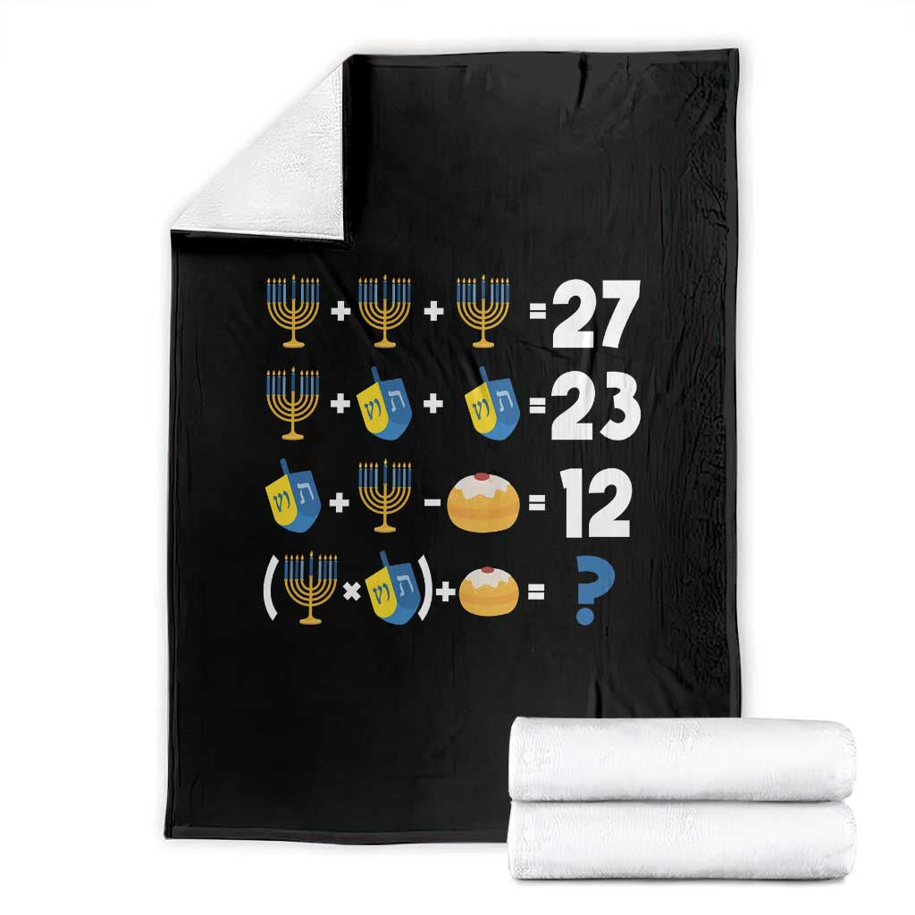 Funny Hanukkah 67 Math Throw Blanket Teacher Chanukah Six Seven Meme - Wonder Print Shop