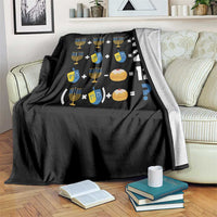 Funny Hanukkah 67 Math Throw Blanket Teacher Chanukah Six Seven Meme - Wonder Print Shop