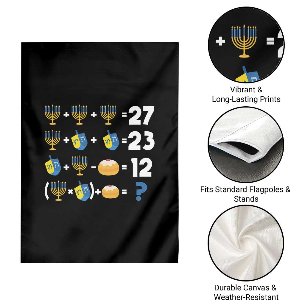 Funny Hanukkah 67 Math Garden Flag Teacher Chanukah Six Seven Meme - Wonder Print Shop