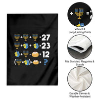 Funny Hanukkah 67 Math Garden Flag Teacher Chanukah Six Seven Meme - Wonder Print Shop