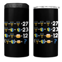 Funny Hanukkah 67 Math 4 in 1 Can Cooler Tumbler Teacher Chanukah Six Seven Meme - Wonder Print Shop