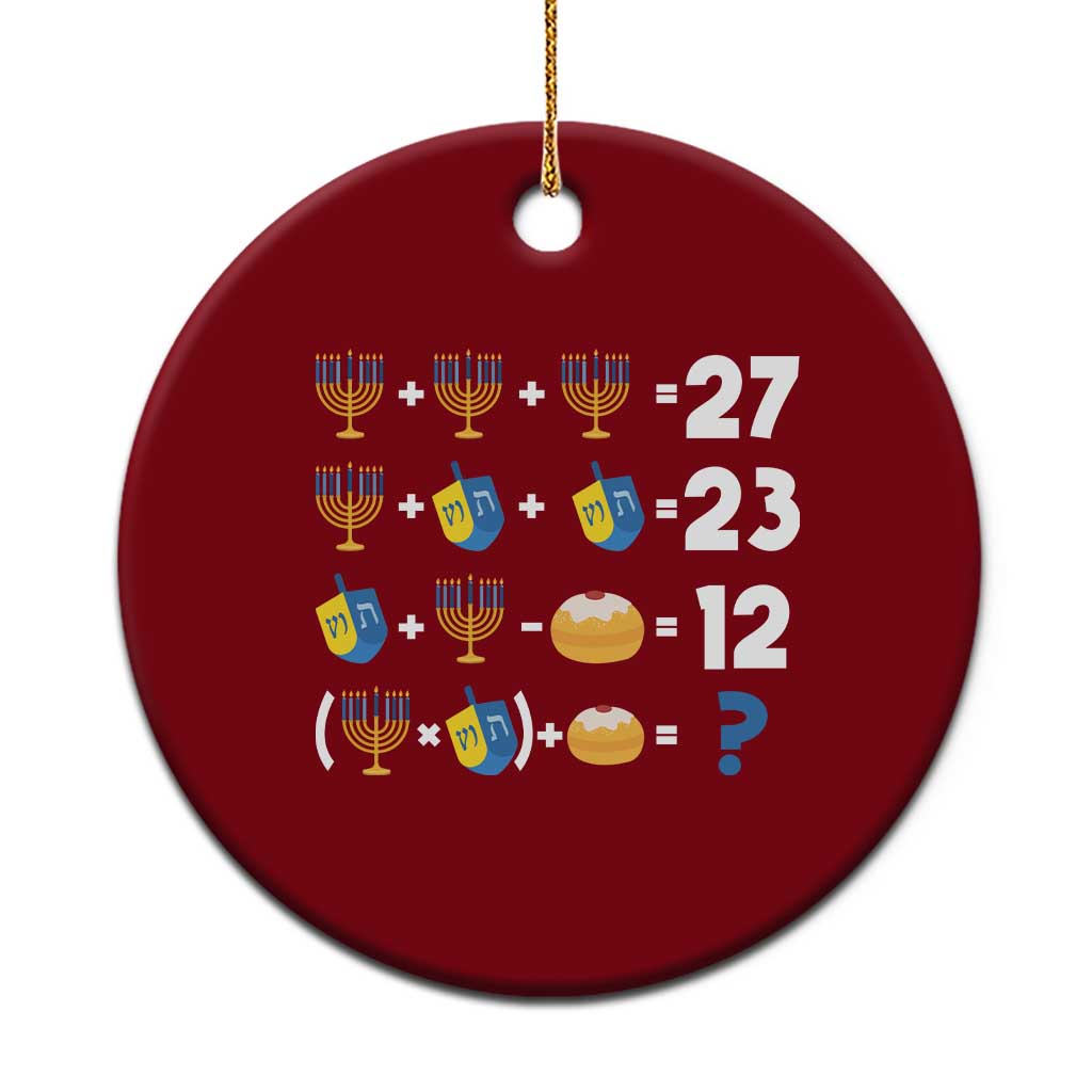 Funny Hanukkah 67 Math Ceramic Ornament Teacher Chanukah Six Seven Meme - Wonder Print Shop
