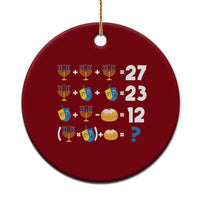 Funny Hanukkah 67 Math Ceramic Ornament Teacher Chanukah Six Seven Meme - Wonder Print Shop
