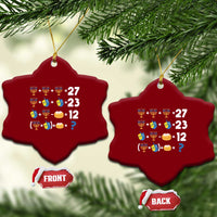 Funny Hanukkah 67 Math Ceramic Ornament Teacher Chanukah Six Seven Meme - Wonder Print Shop